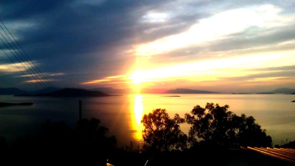 Ηλιοβασίλεμα στην Αίγινα, Sunset in Aegina